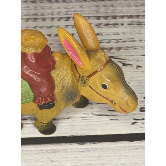 Vintage 1940's (Japan) CELLULOID Wind-up Mechanical DONKEY Toy Figure WORKS!! - Picture 3 of 12